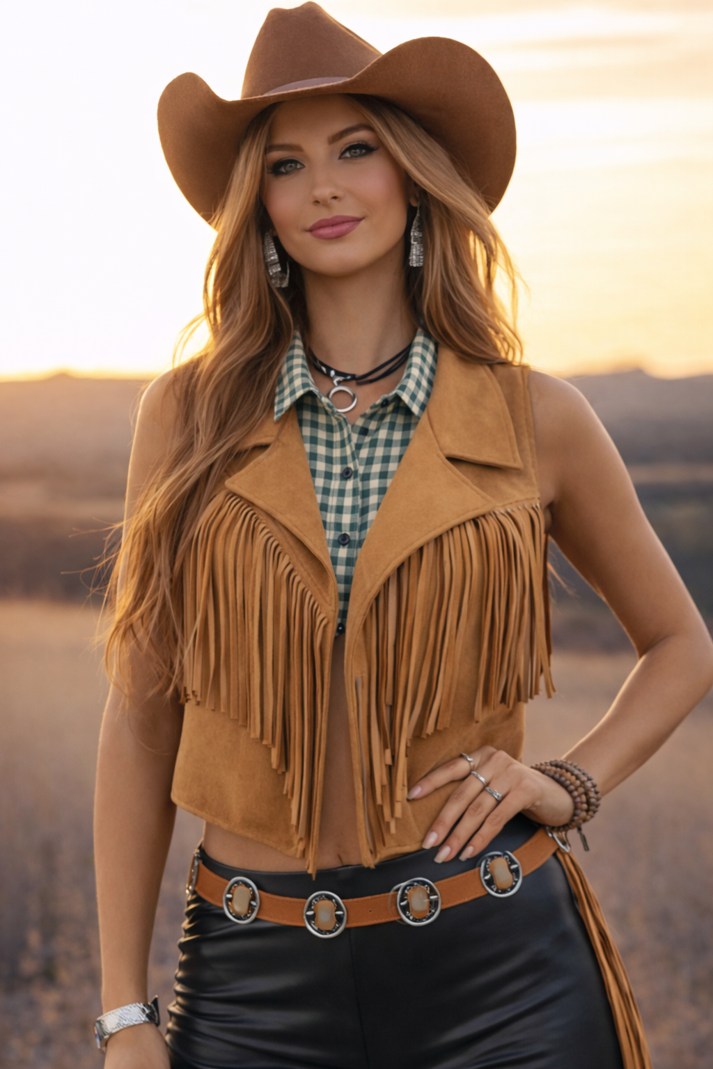 Check Western Collar