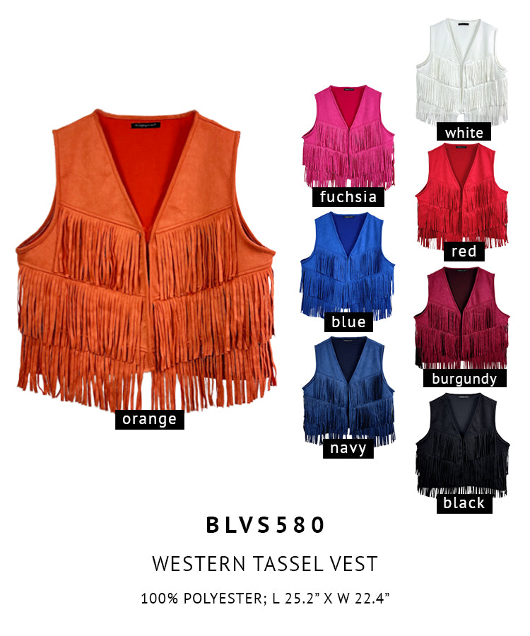Western Tassel Vest