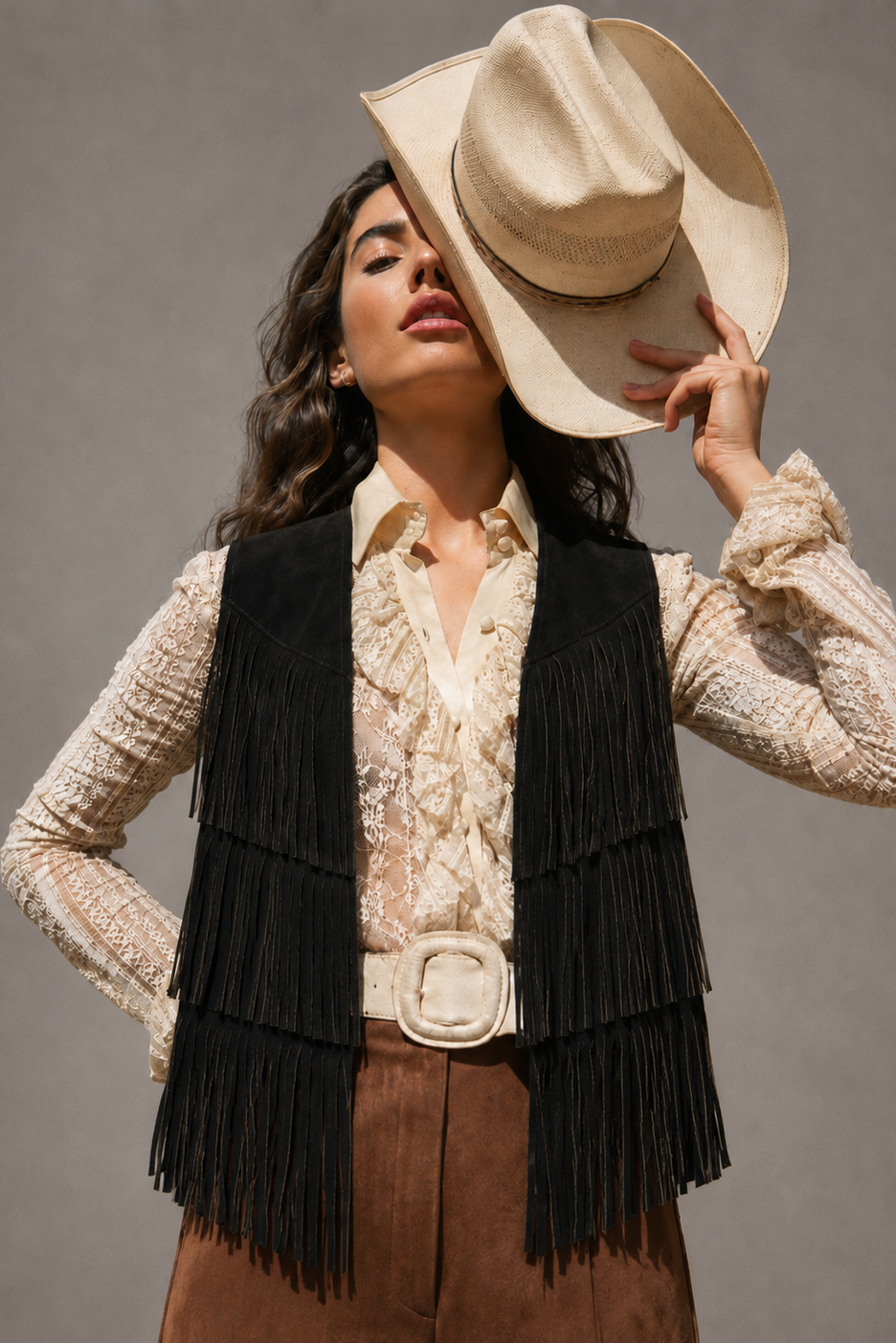 Western Tassel Vest