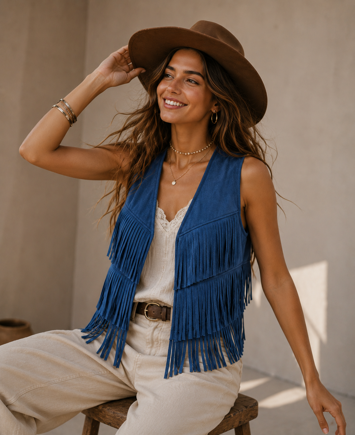 Western Tassel Vest
