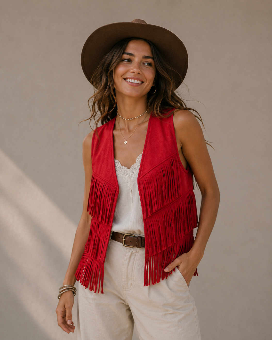 Western Tassel Vest