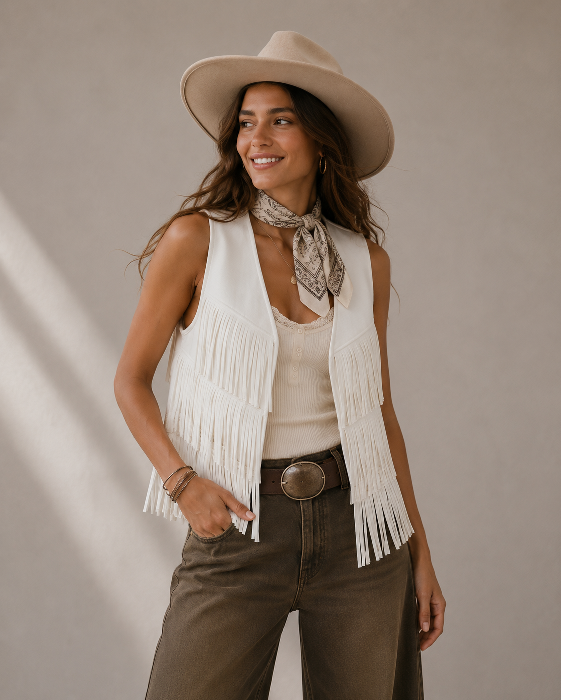 Western Tassel Vest