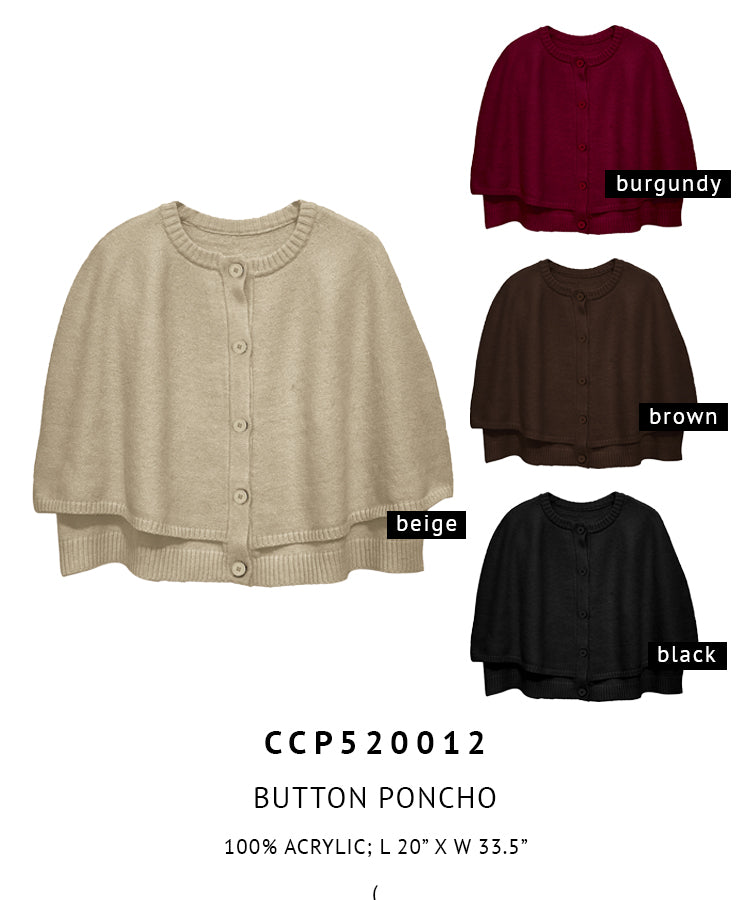 Button Poncho