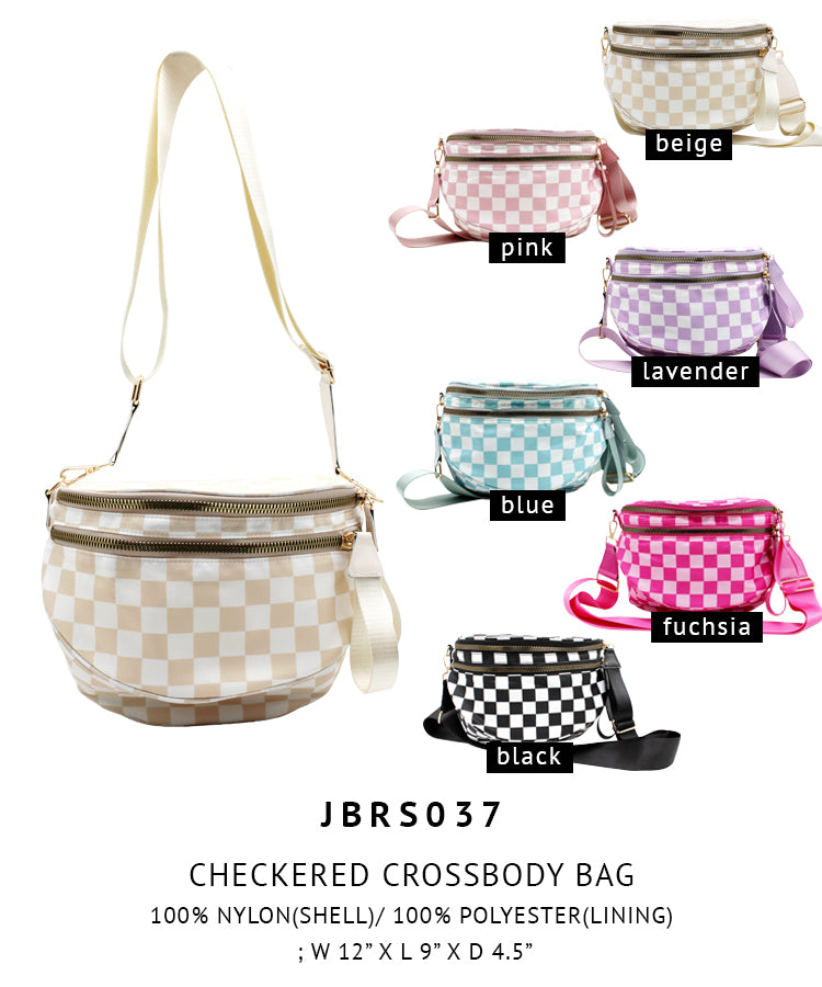 Checkered Crossbody Bag