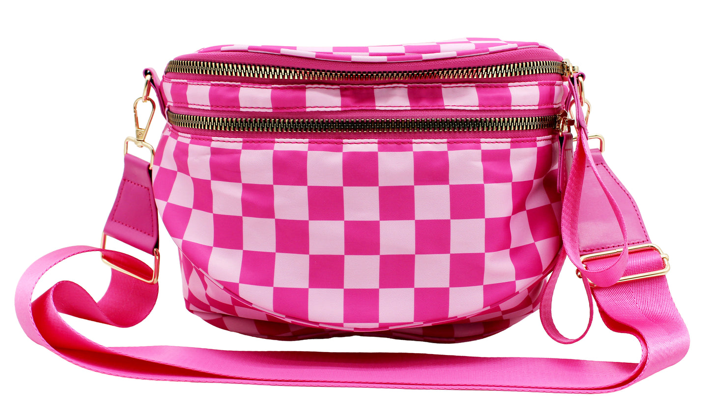 Checkered Crossbody Bag
