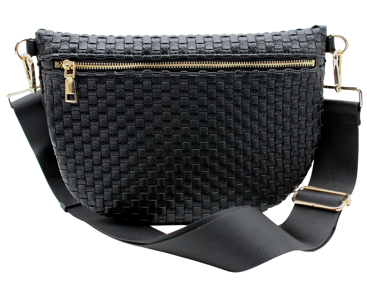 Solid PU Crossbody Bag