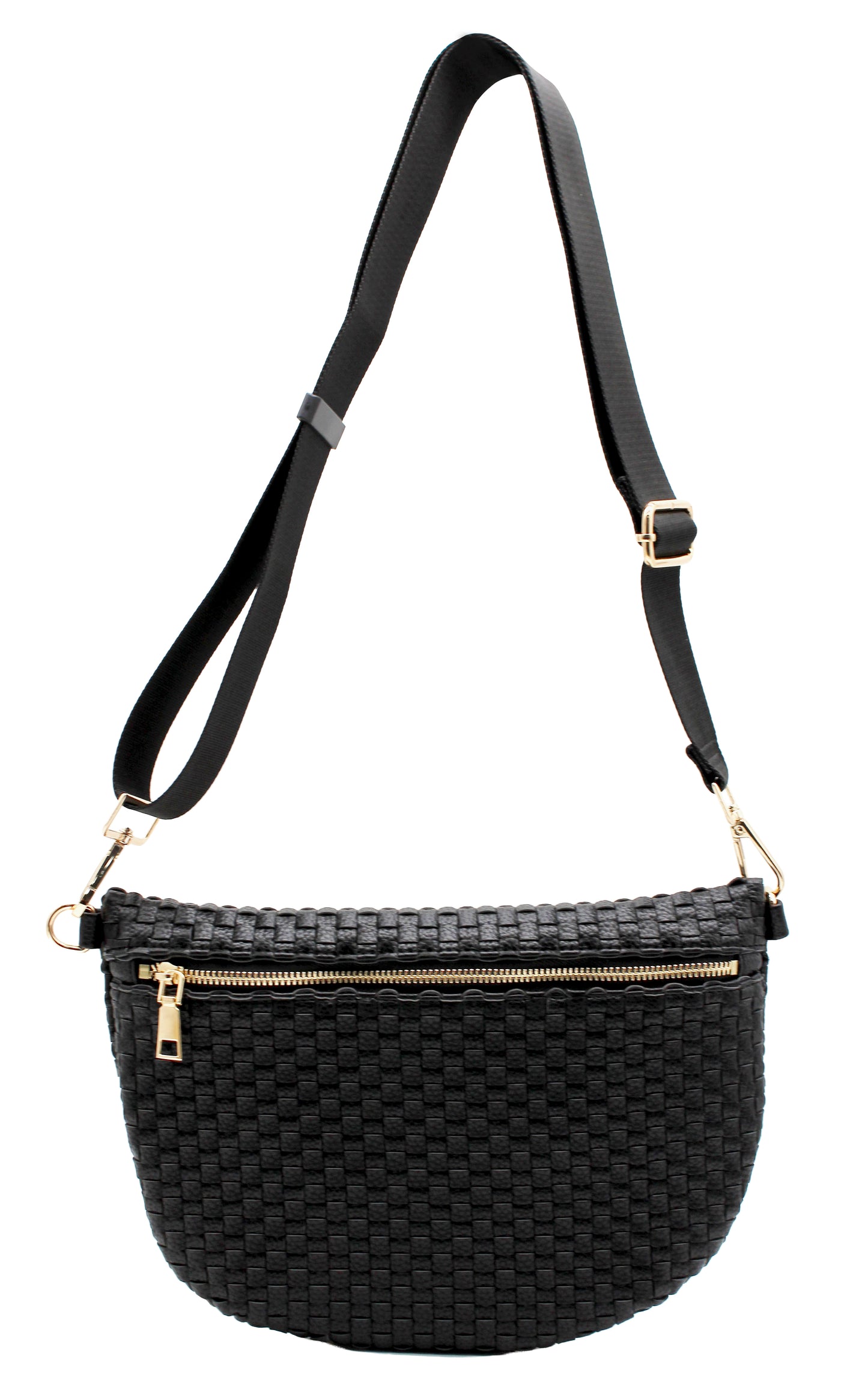Solid PU Crossbody Bag
