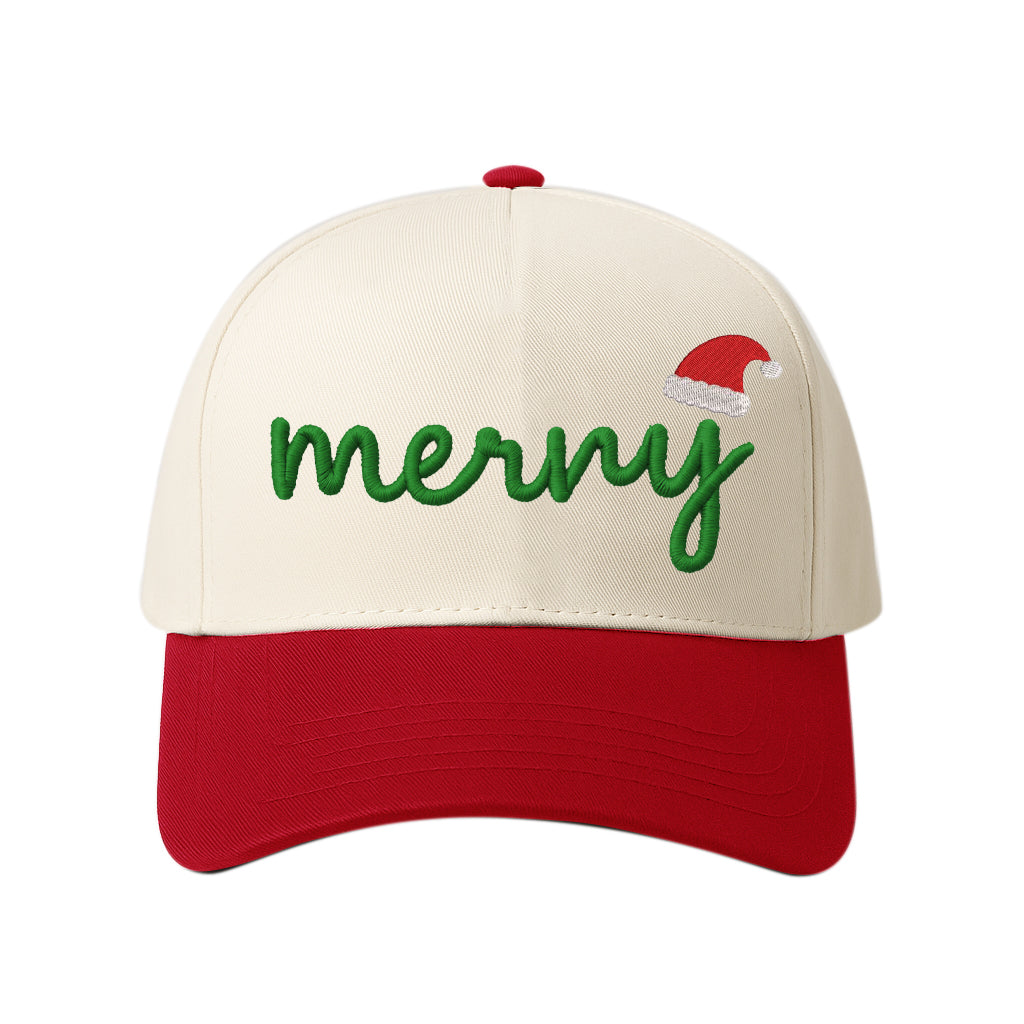 Merry Embroidery Baseball Cap