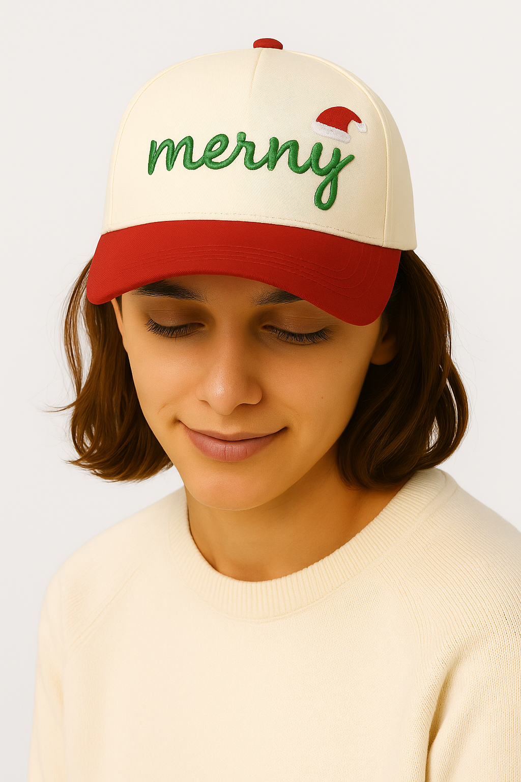 Merry Embroidery Baseball Cap