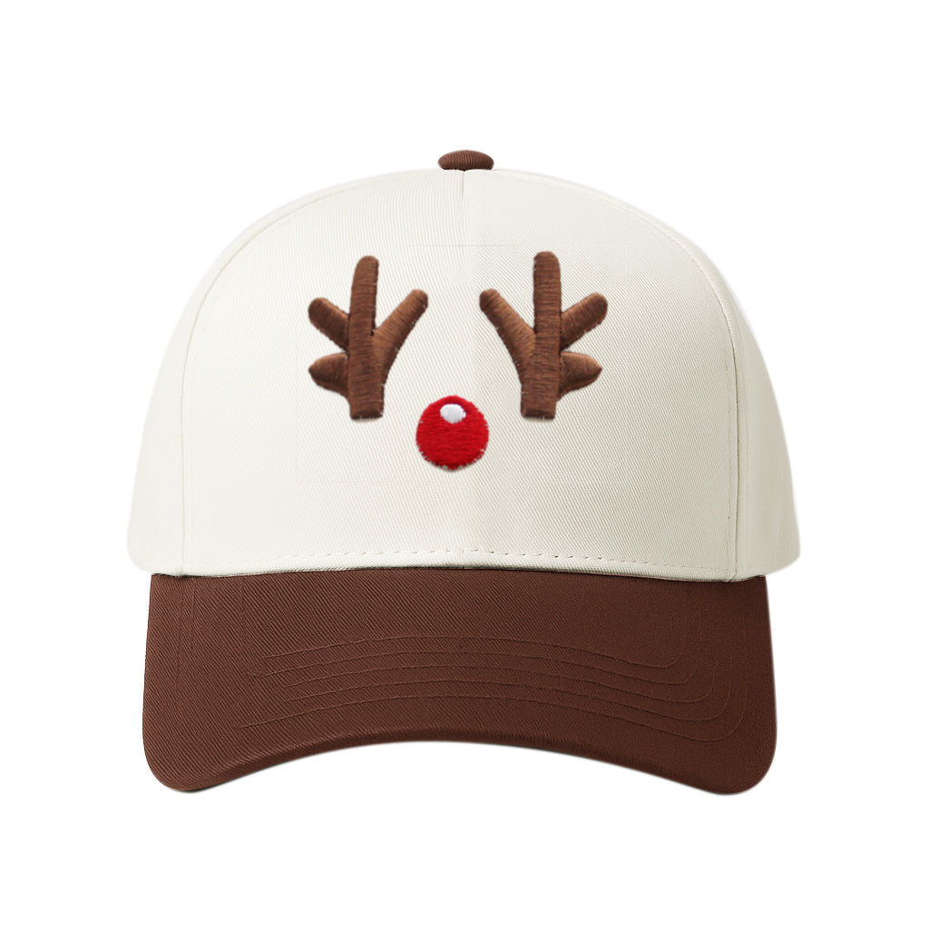 Reindeer Embroidery Baseball Cap