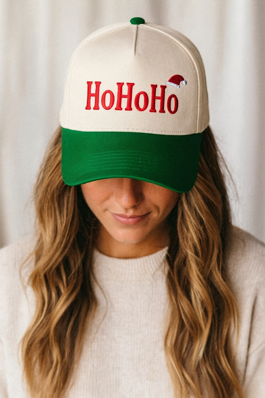Hohoho Embroidery Baseball Cap