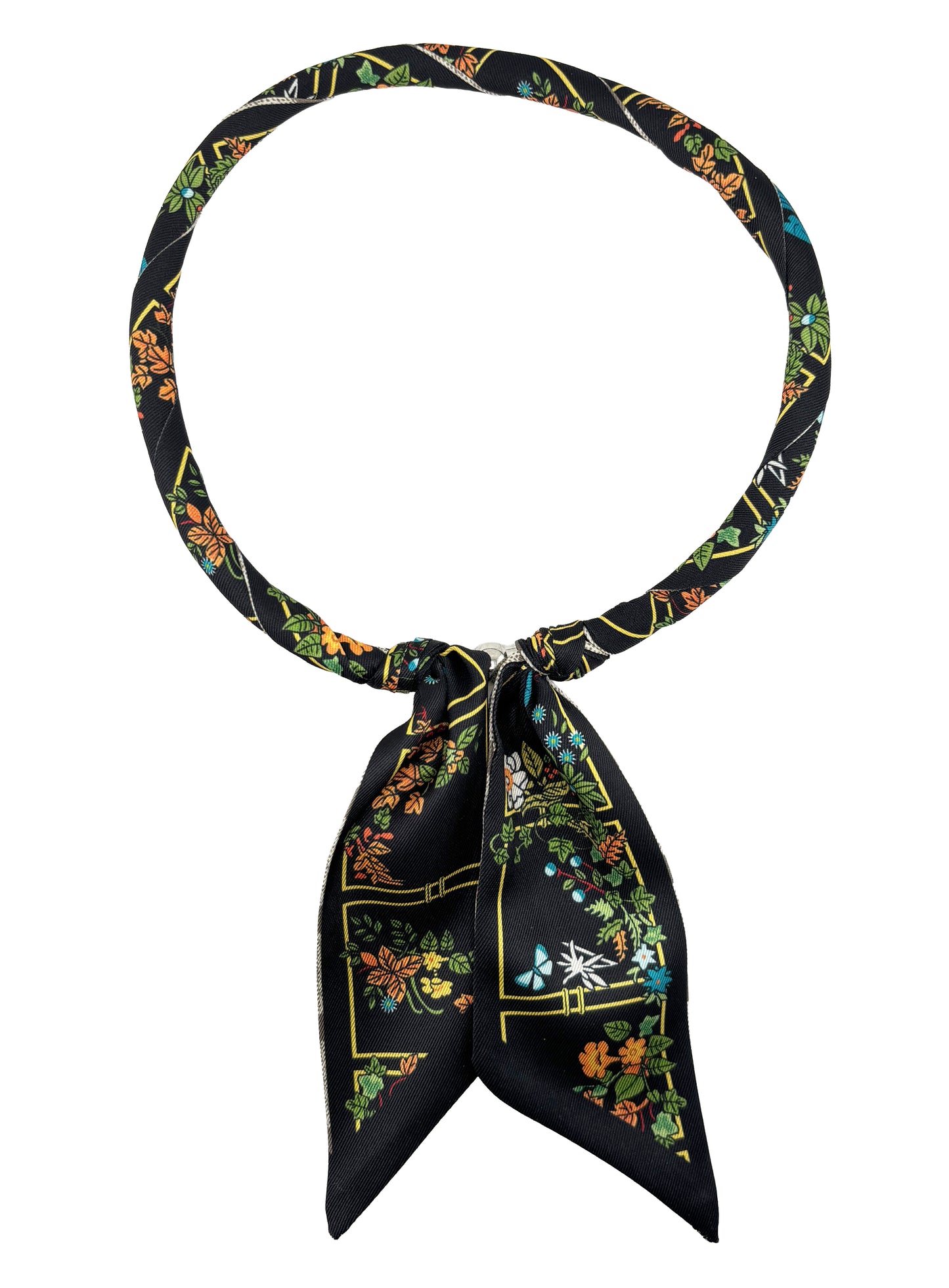 Magnetic Closure Print Scarf Necklace (Copy)