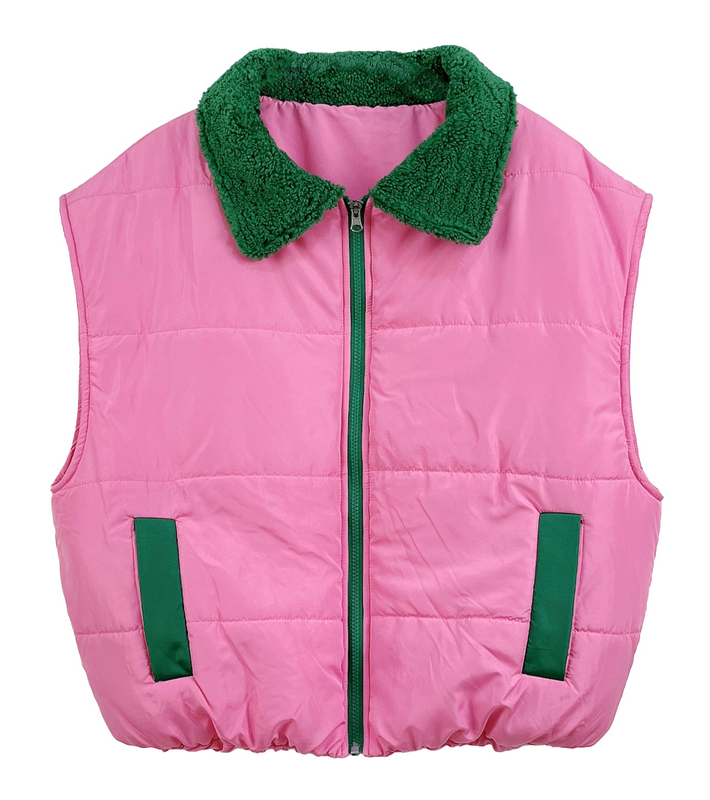 Shearing Collar Puffer Vest