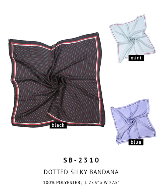 Dotted Silky Bandana