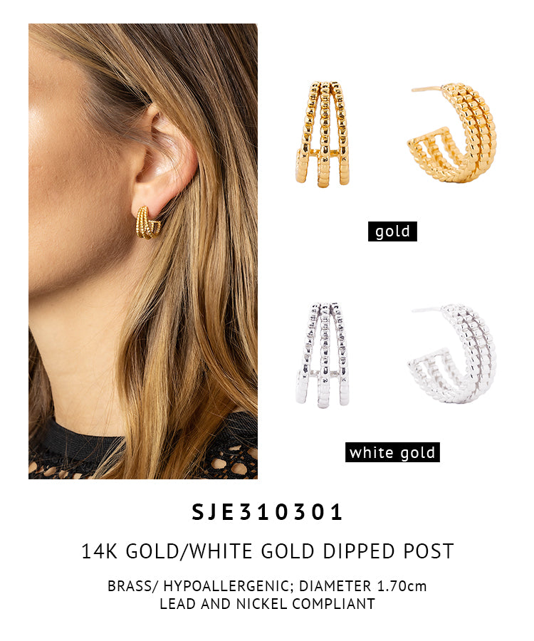 14K Gold Dipped Post