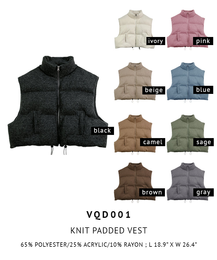 Knit Padded Vest