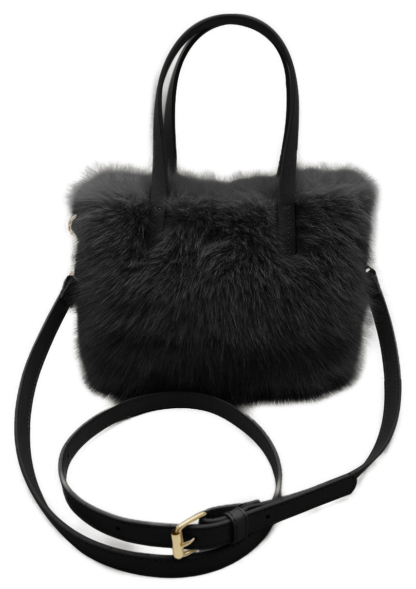 Mini Square Faux Fur Bag