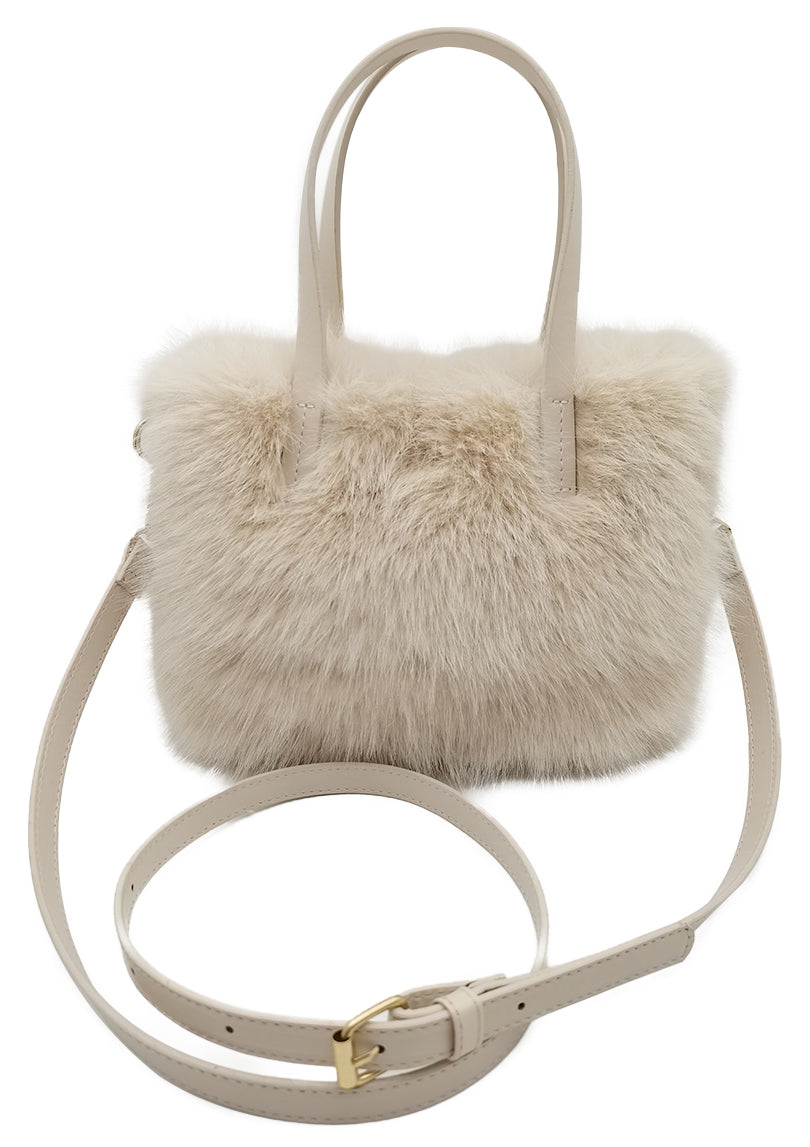 Mini Square Faux Fur Bag