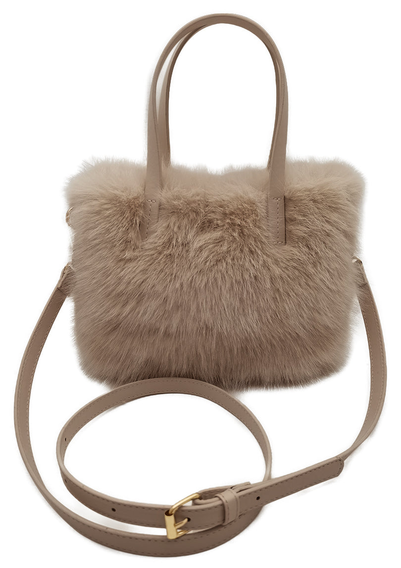 Mini Square Faux Fur Bag