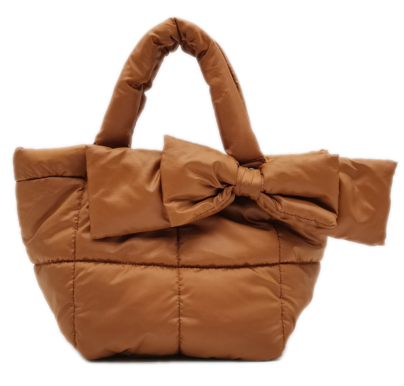 Ribbon Padded Tote Bag