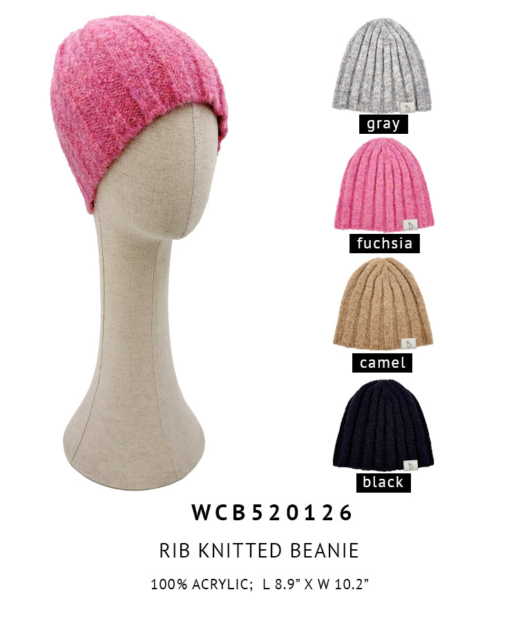 Rib Knitted Beanie
