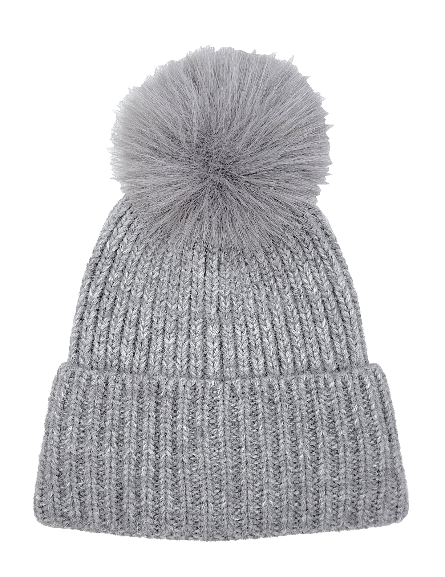 Solid Beanie with Pom