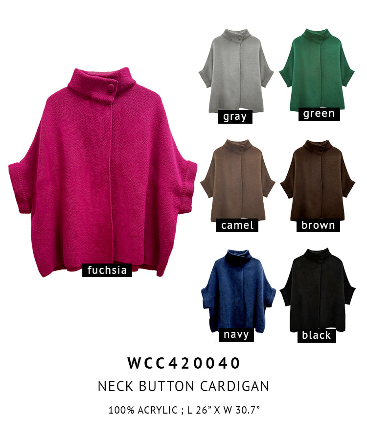 Neck Button Cardigan