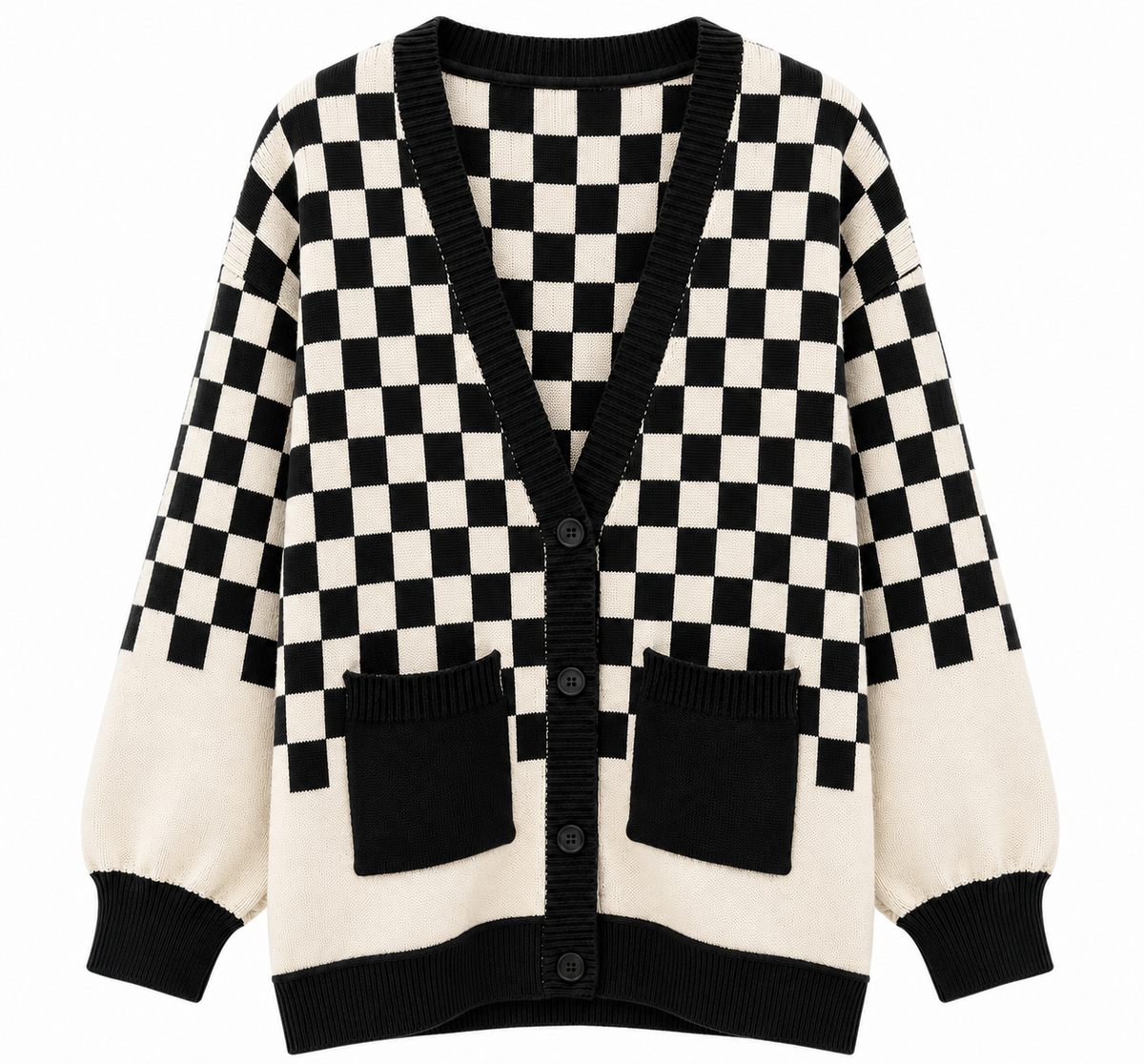Checkerboard Cardigan