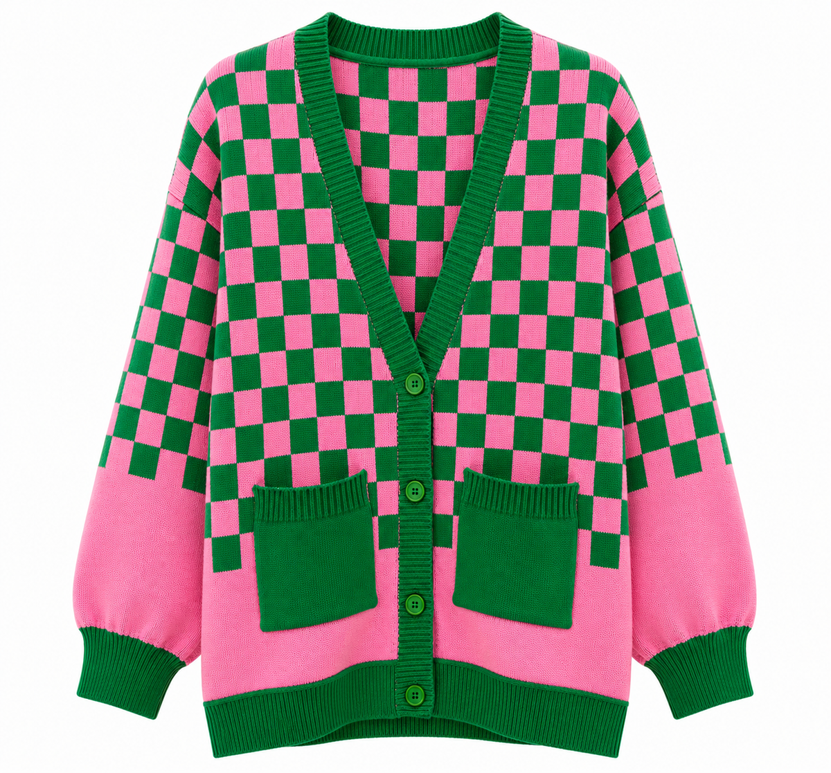 Checkerboard Cardigan