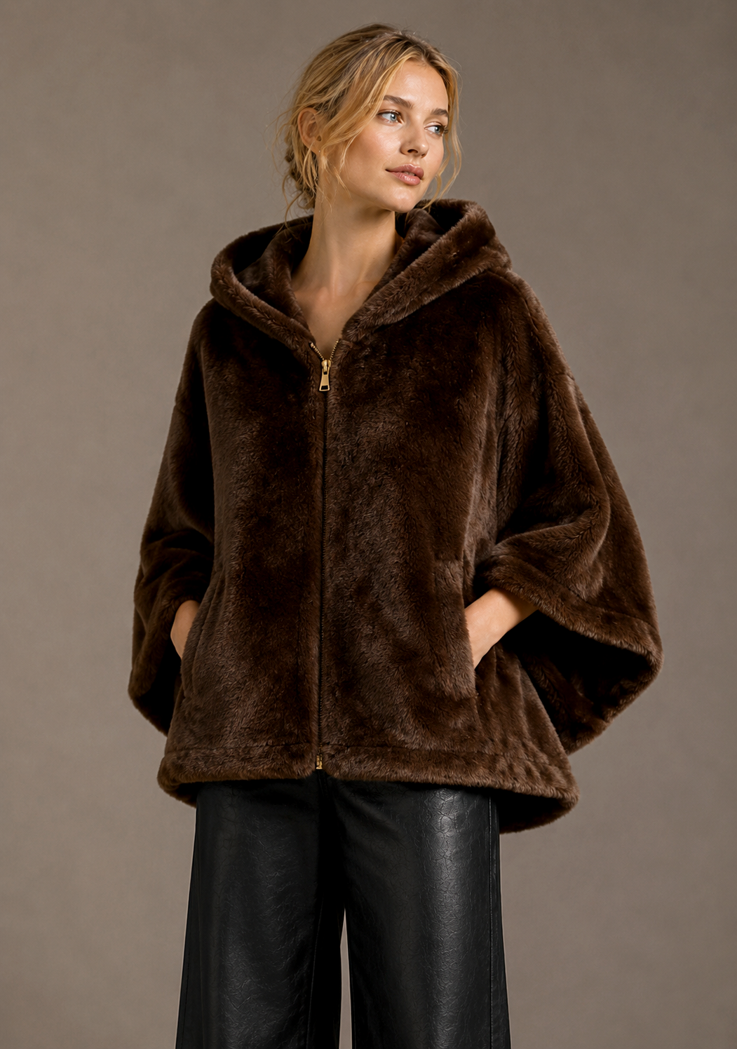 Reversible Faux Fur Jacket