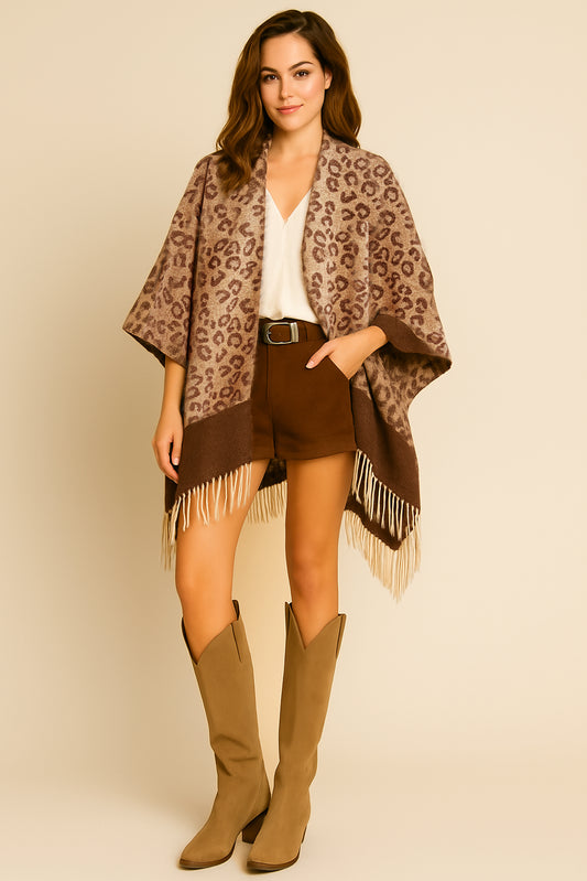 Leopard Print Kimono