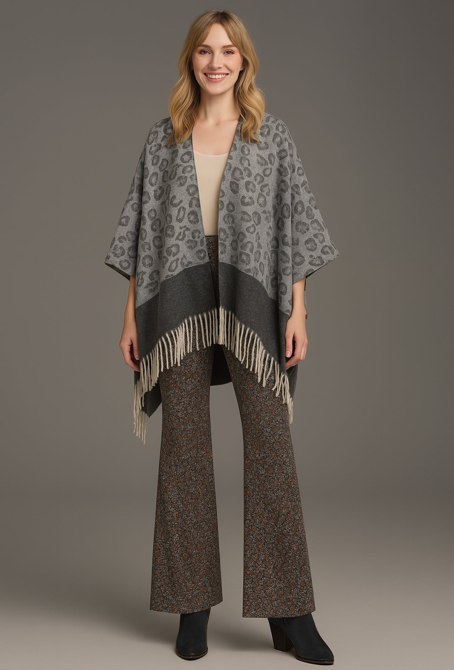 Leopard Print Kimono