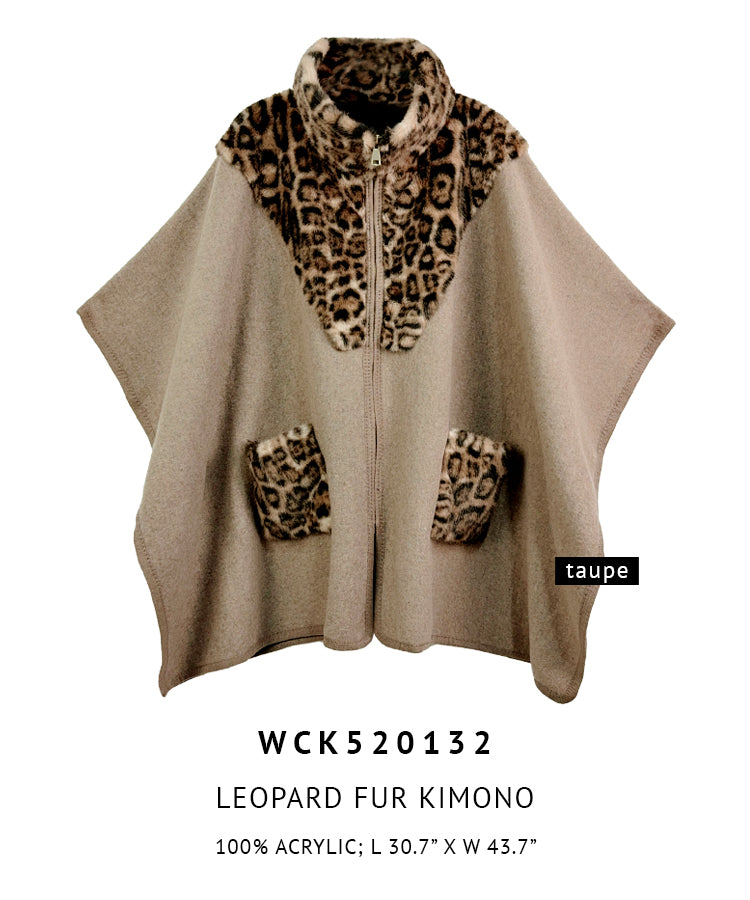 Leopard Fur Kimono