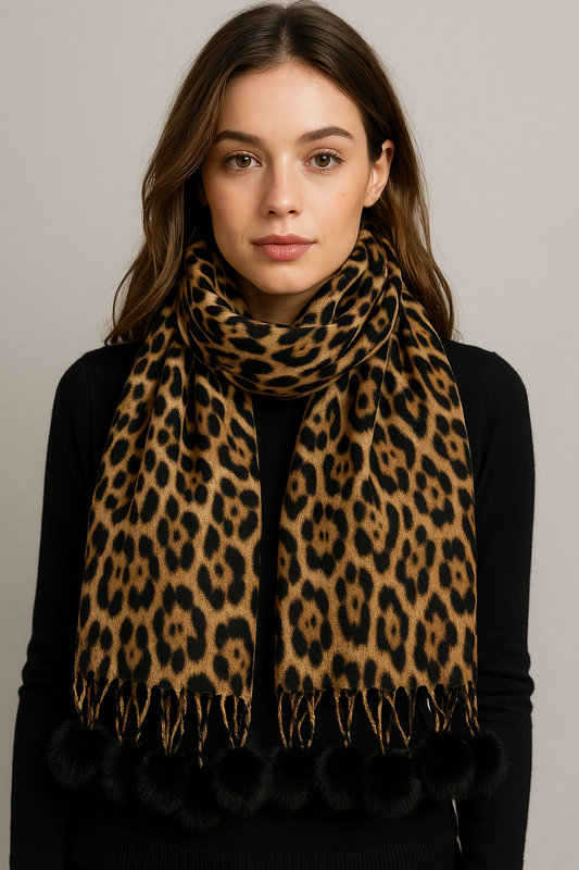 Leopard Print Scarf