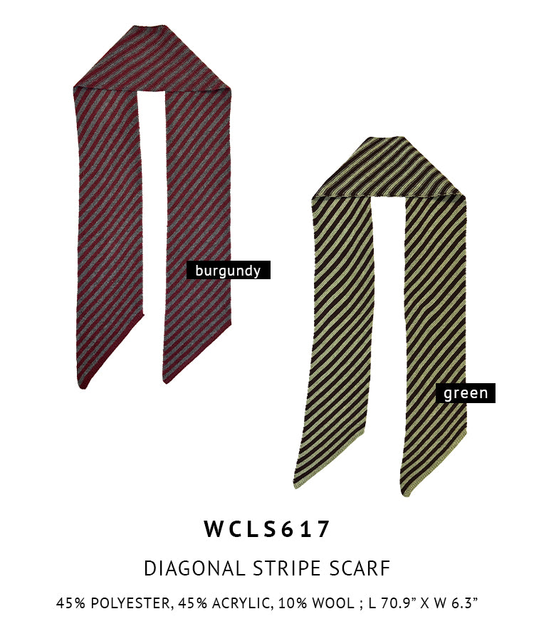 Diagonal Stripe Scarf