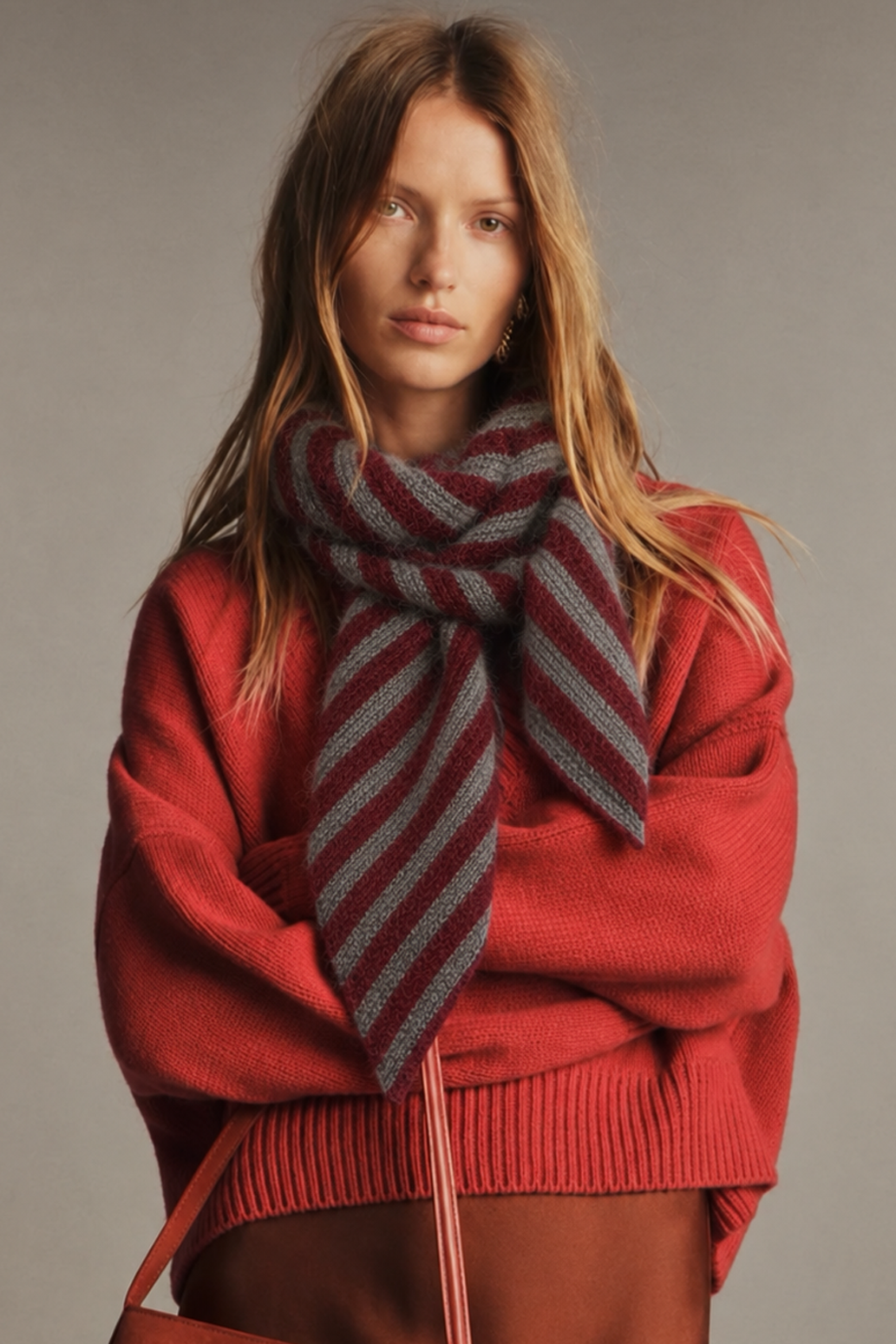 Diagonal Stripe Scarf