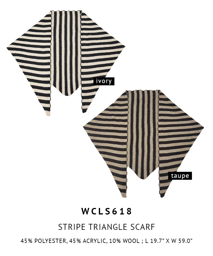 Stripe Triangle Scarf