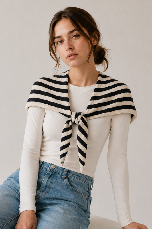 Stripe Triangle Scarf