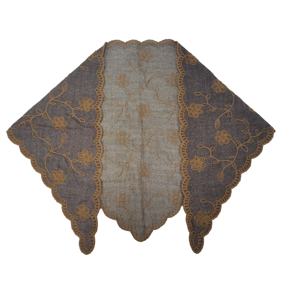 Flower Triangle Scarf