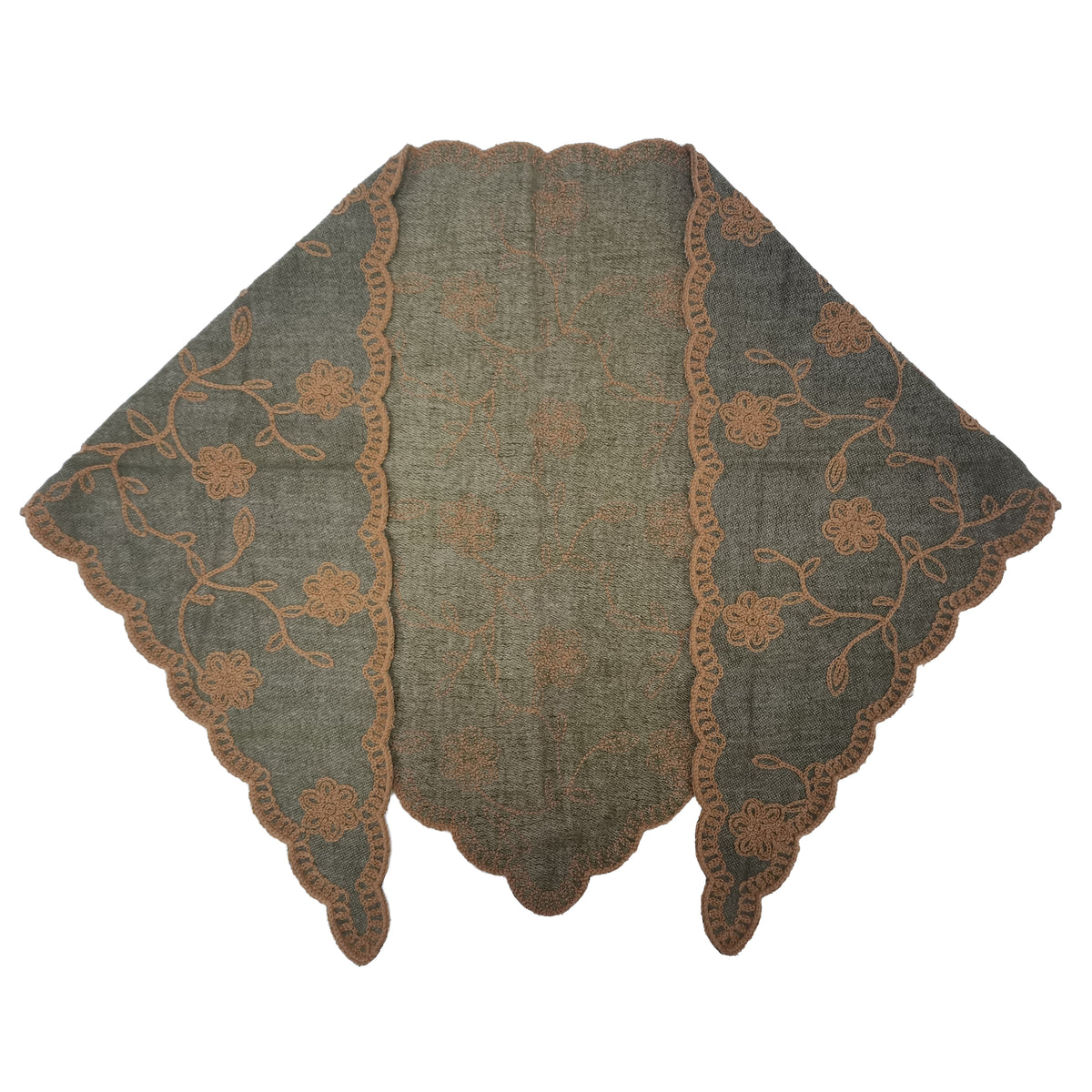Flower Triangle Scarf