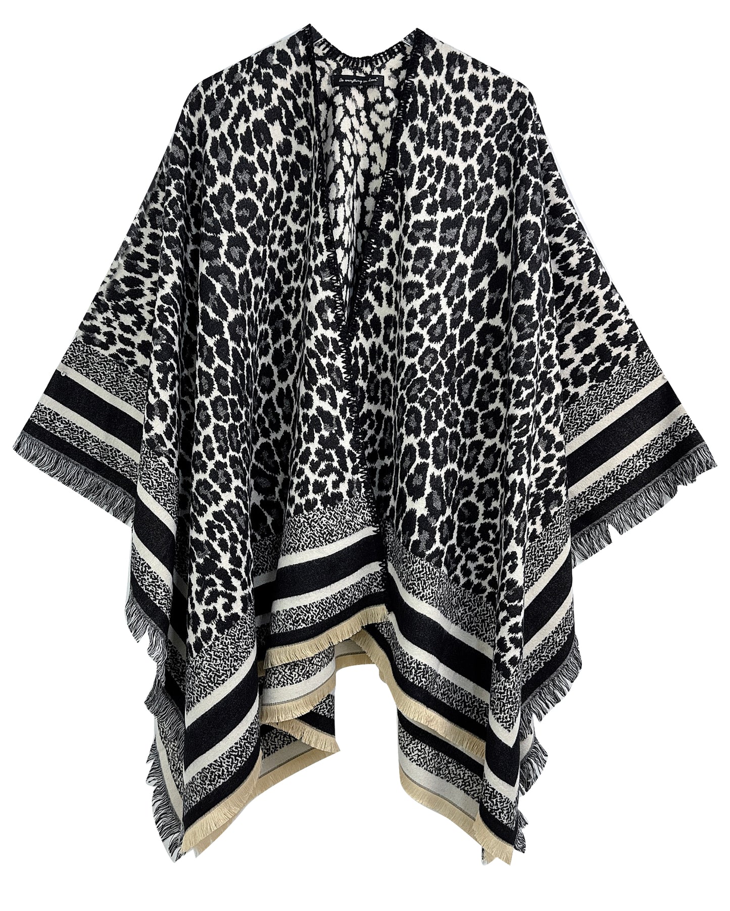 Leopard Print Ruana