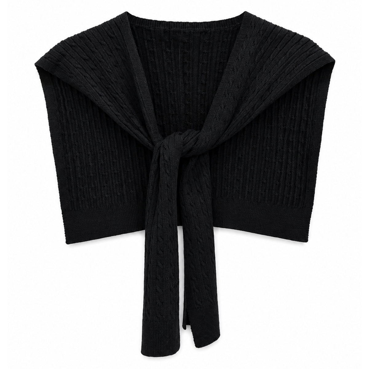 Cable Knitted Shoulder Wrap