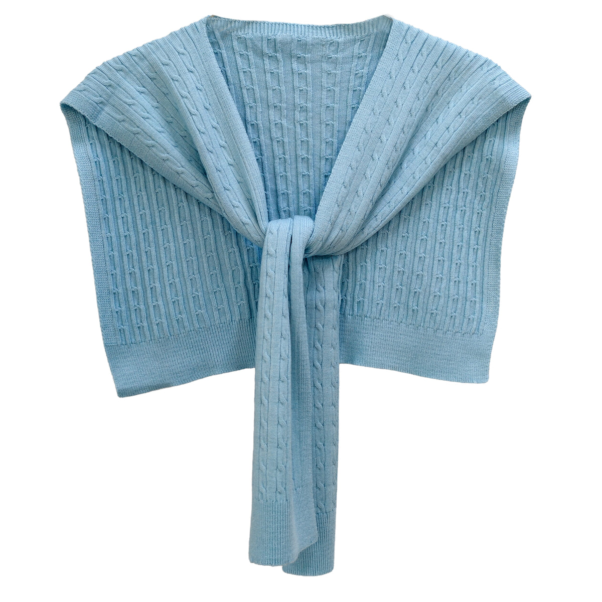 Cable Knitted Shoulder Wrap