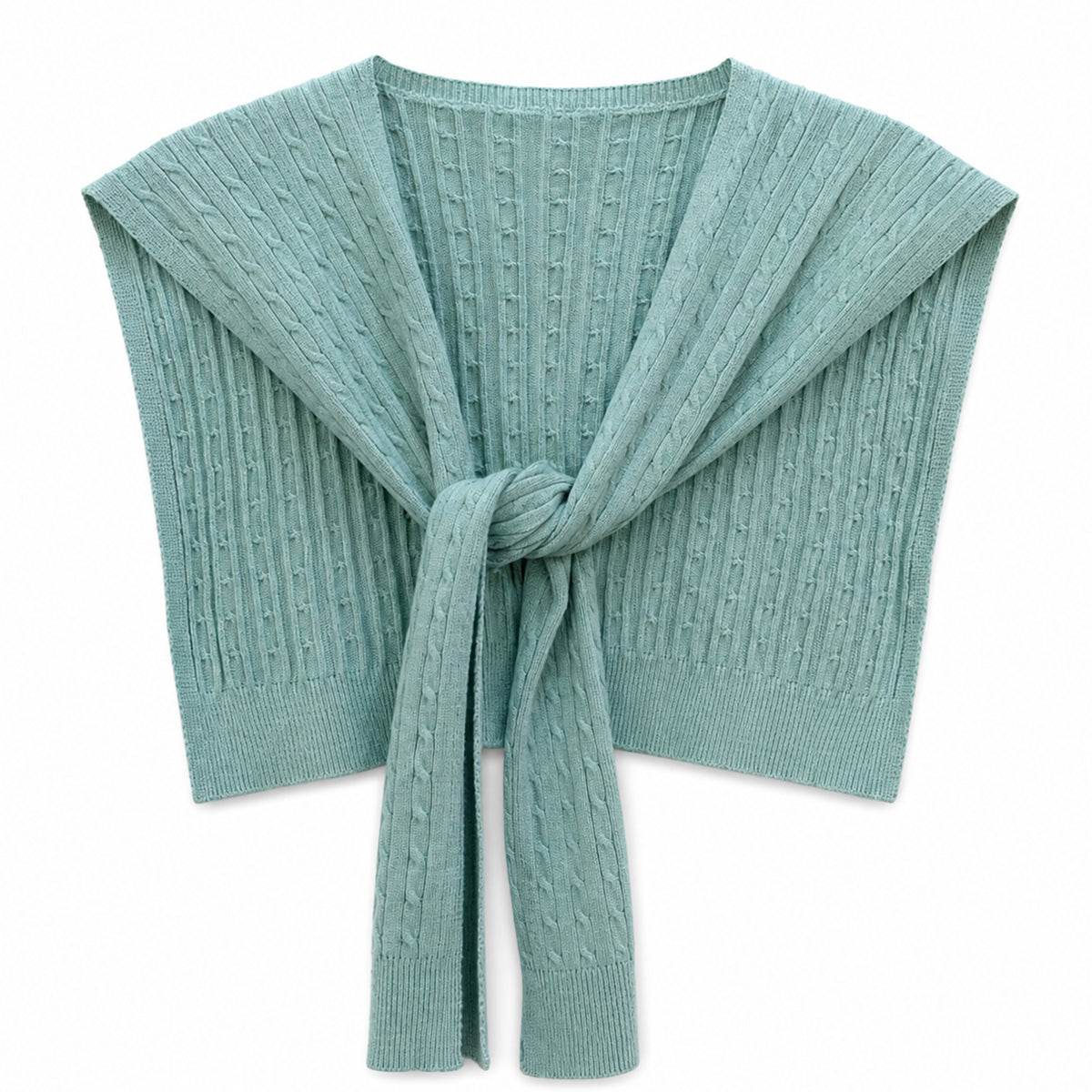 Cable Knitted Shoulder Wrap
