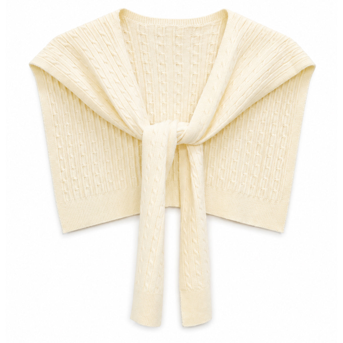 Cable Knitted Shoulder Wrap