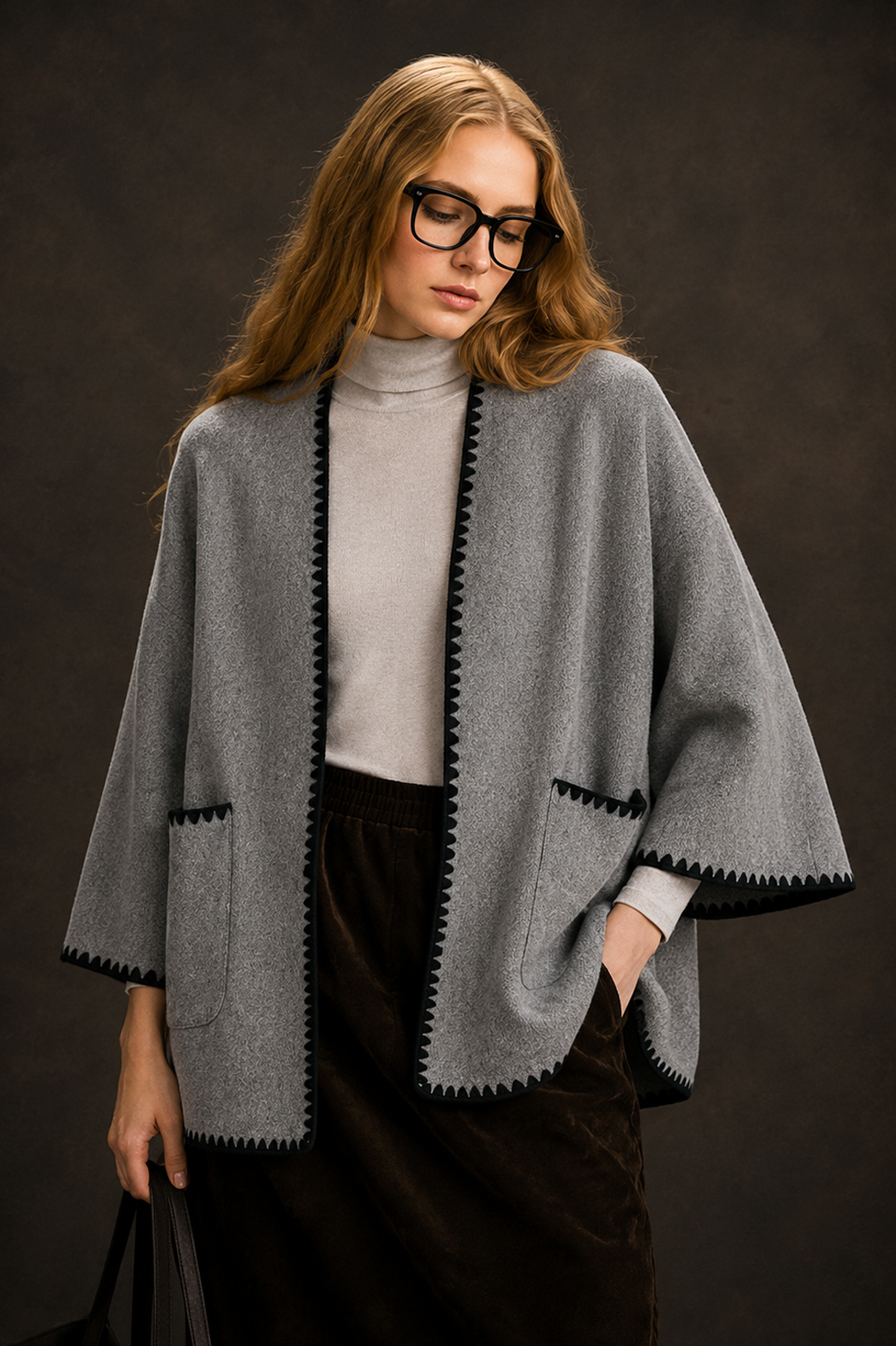 Blanket Stitch Ruana