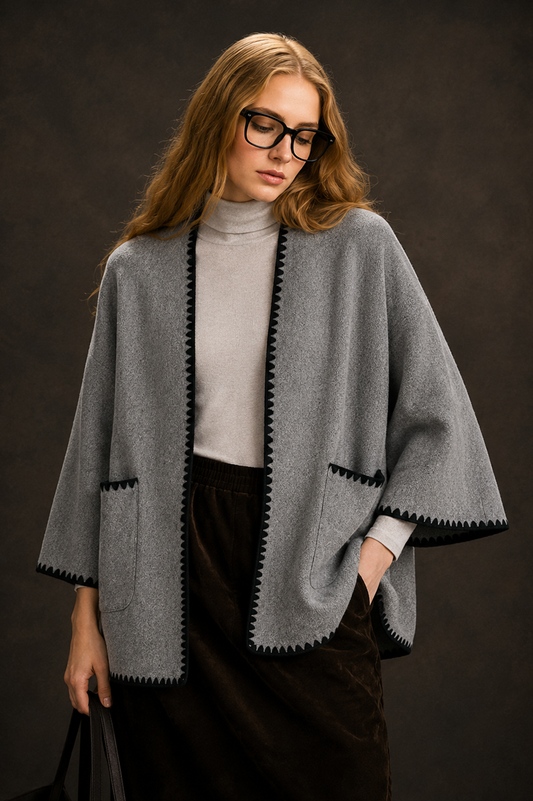 Blanket Stitch Ruana