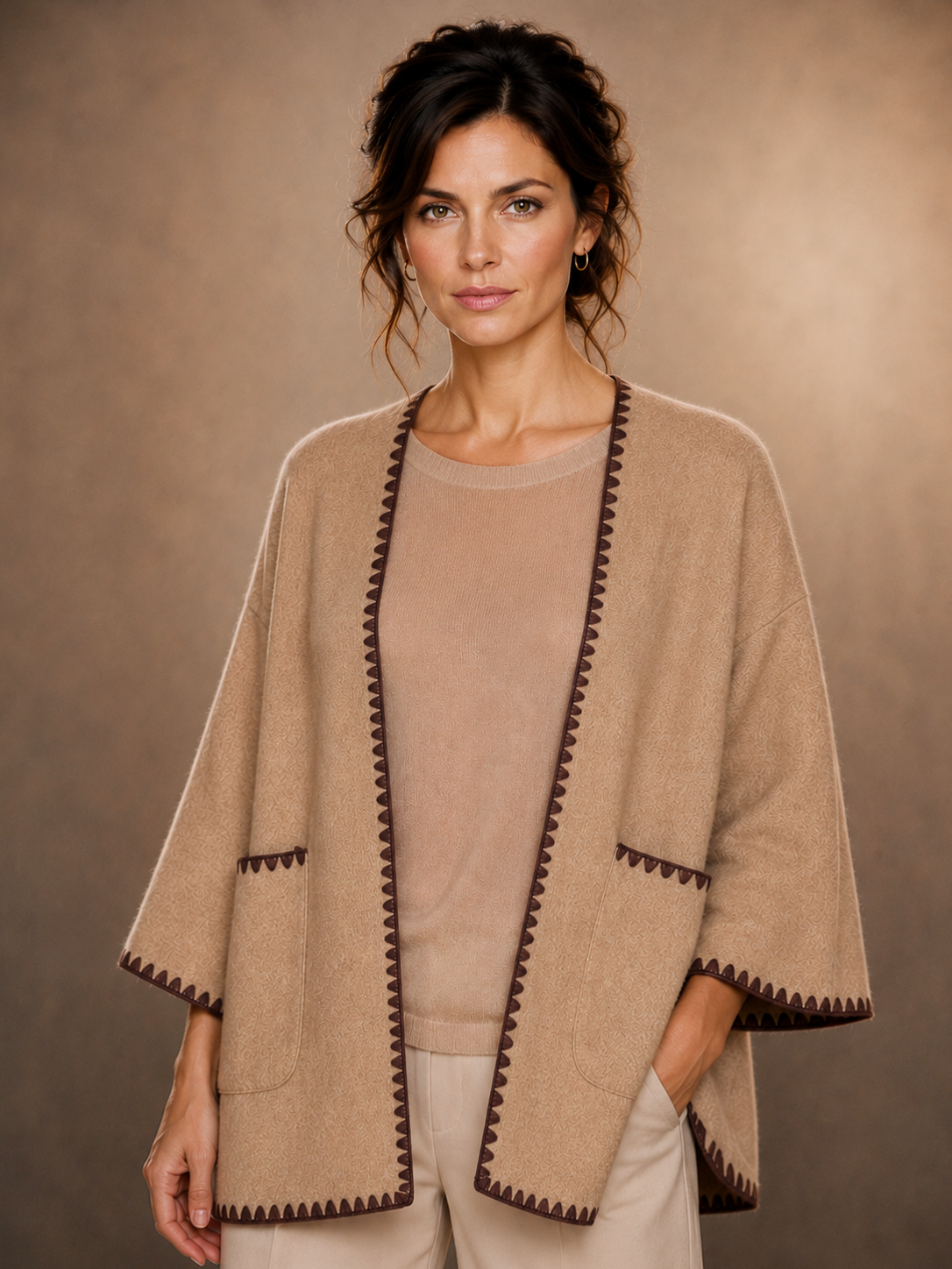 Blanket Stitch Ruana