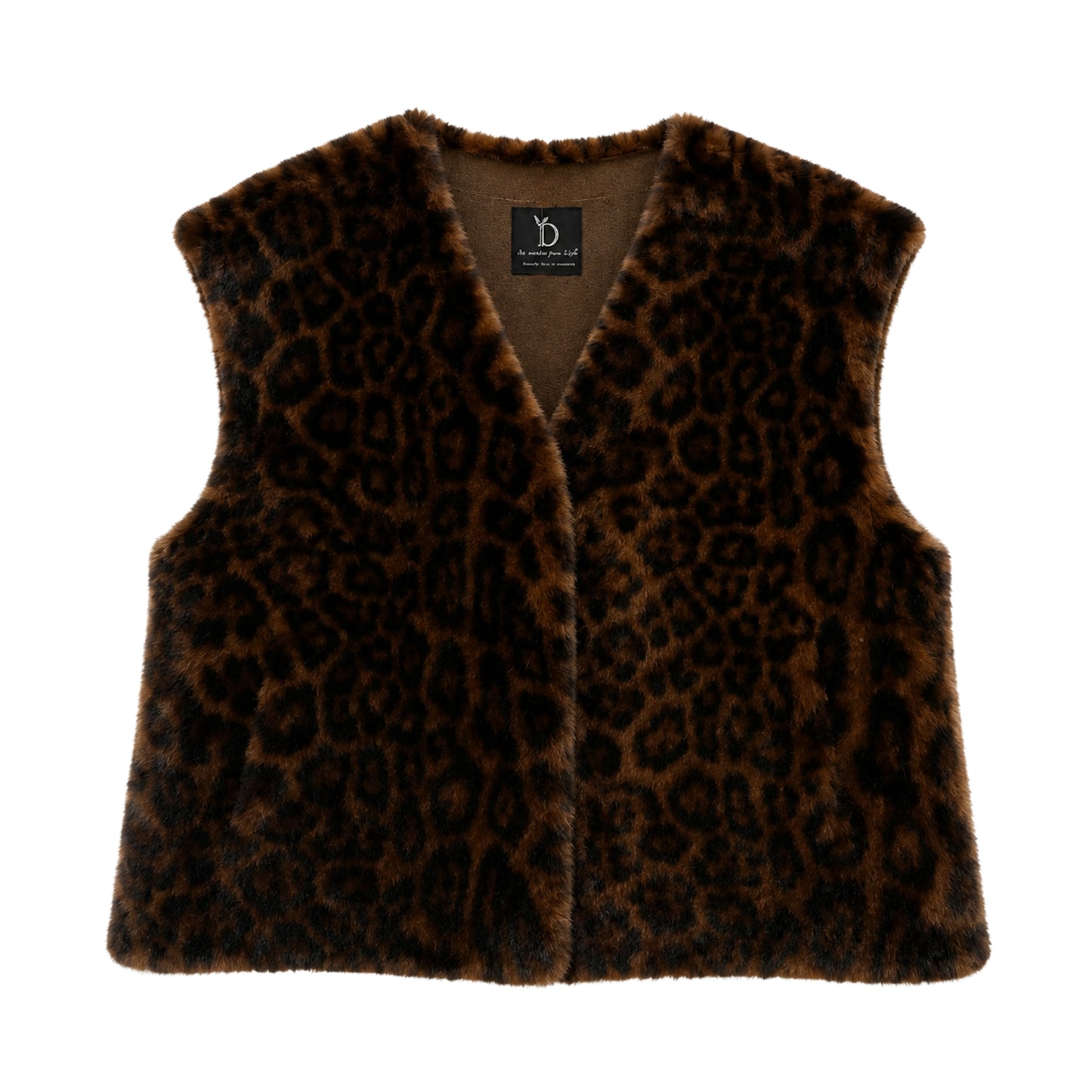 Leopard Faux Fur Vest