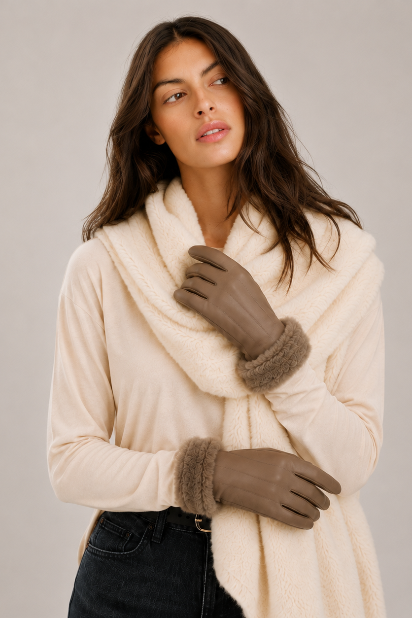 Fur Cuff Gloves